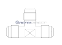 brass fittings Castel, tees Mod. 7310/4 1/2 X 1/2 X 1/2